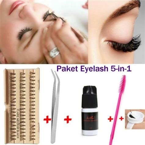 Jual READY Eyelash Extension Paket Bulumata Tanam Lem Tidak Perih Paket