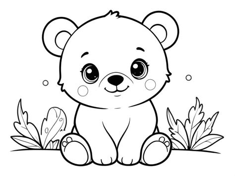 Desenho Para Colorir Ursos - 5