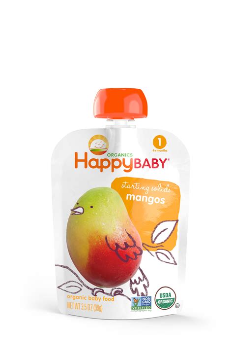 Happy Baby Organic Stage Baby Food Starting Solids Mangos Oz