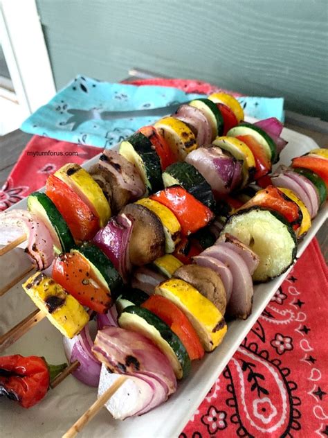 Vegetable Kabobs On The Grill My Turn For Us