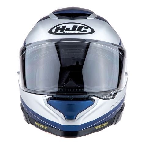 Casque intégral HJC RPHA 71 Frepe MC2SF blanc bleu mat Casque