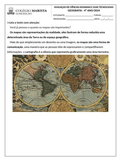 Qual A Importância Dos Mapas - Importância dos Mapas na Geografia | PDF | Geografia | Mapa