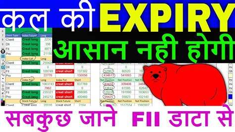 Fii Fno Data Analysis For 25 January Nifty Monthly Expiry Option