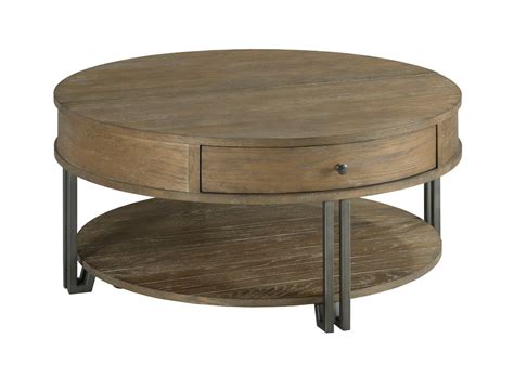 Hammary Saddletree 954 911 Round Lift Top Coffee Table Lindy S Furniture Company Occ