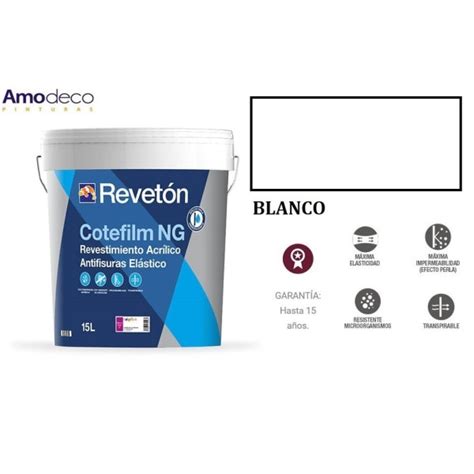 Revestimiento Acr Lico Impertresa Antifisuras El Stico Blanco Mate Reveton