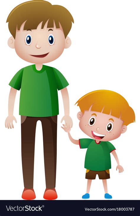 Father And Son Holding Hands Royalty Free Vector Image