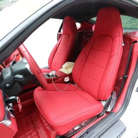 Custom Fit Car Seat Cover 2 Seats Durable Waterproof Nappa Leather For Porsche 718 Boxster 911