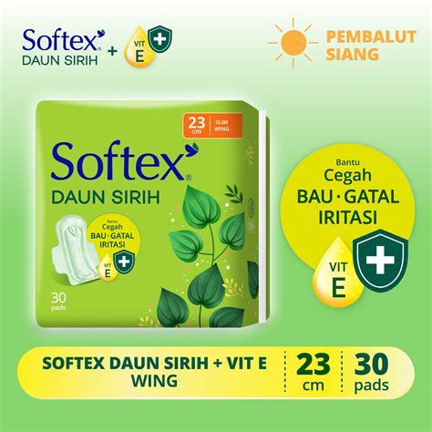 Promo Softex Daun Sirih Vitamin E Jumbo Pack Cm S Pembalut Daun