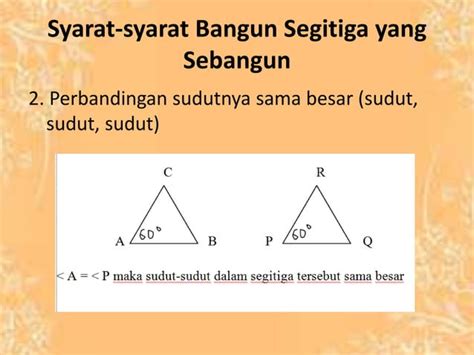 Sifat Bangun Datar Segitiga Dan Kongruensinya Ppt