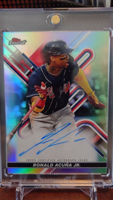 2022 Topps Finest Ronald Acuna Jr ロナルド アクーニャ ジュニア 直筆サインカード Topps ｜売買