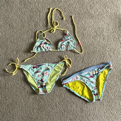 Modern Amusement Swim Piece Sail Boat Bikini Set Adjustable