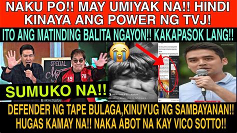 Tvj Naku Po May Umiyak Na Hindi Na Kinaya Ang Tvj Tape Defender