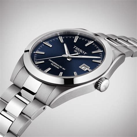 Tissot Gentleman Powermatic 80 Silicium Blue Dial Watch, 40mm - T1274071104100 | Ben Bridge Jeweler