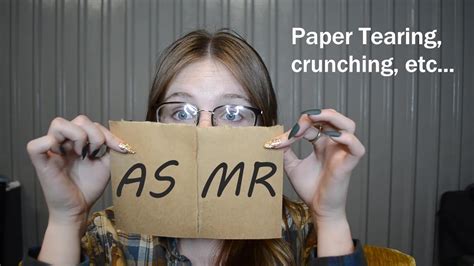 Asmr Paper Tearing Crumpling Etc Youtube