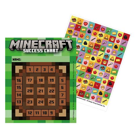 Minecraft Mini Reward Charts With Stickers Pack Of 36 EU 837067