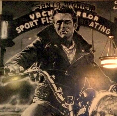 James Dean Motorcycle Poster