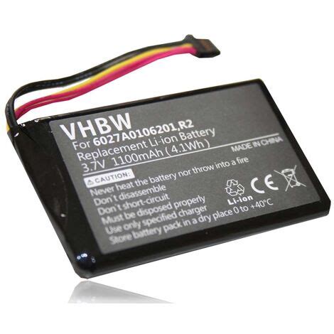 Vhbw Battery Compatible With TomTom Go 5200 GPS Navigation System Sat