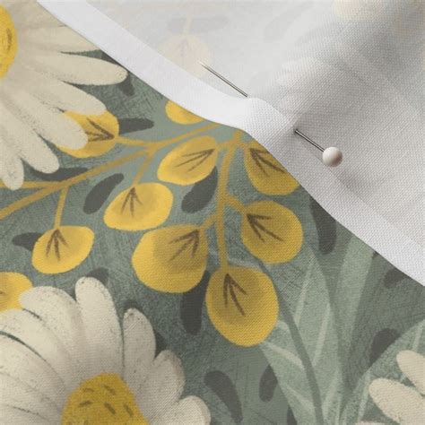 Dasies Big Scale Fabric Spoonflower