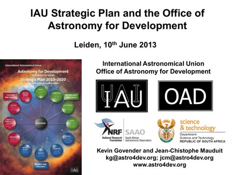 The Iau Office Of Astronomy For Development