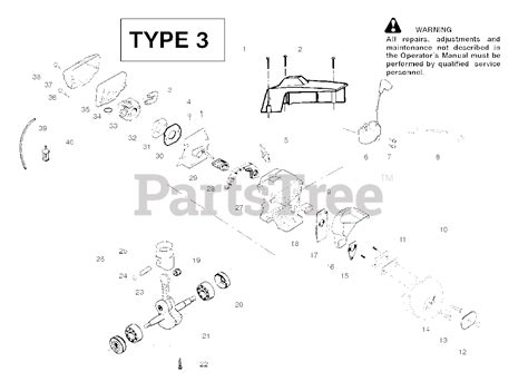 Poulan 2900 Poulan Chainsaw Type 3 2008 07 Engine Assembly Type 3 Parts Lookup With