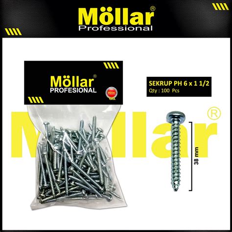 Jual Mollar Skrup Ph X Baut Sekrup Tapping Screw