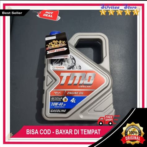 Jual Oli Mesin Mobil 10W 40 Original Oli Mesin Tmo Toyota Bensin Oli