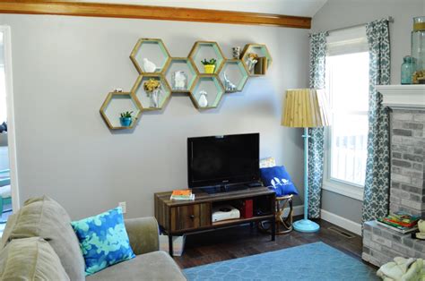 DIY Honeycomb Shelves - Loving Here