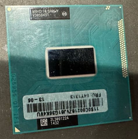 Intel Core i5-3230M Dual-Core 2.6GHz 512KB 3MB Cache Socket G2 Laptop ...
