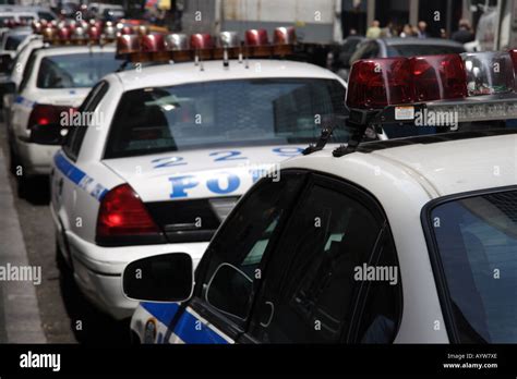 Nypd Squad Cars Stock Photo Alamy