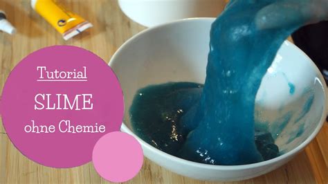 SLIME selber machen ohne Chemie nur natürliche Zutaten DIY