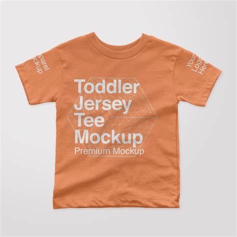 Premium Psd Toddler Jersey Tee Mockup