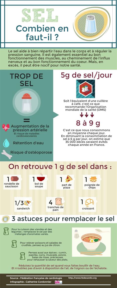 Infographie Pourquoi Et Comment R Duire Sa Consommation De Sel