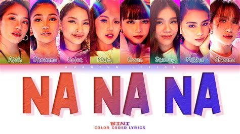 Bini Na Na Na Color Coded Lyrics Fil Eng Youtube