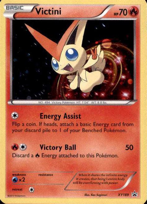 Pokemon Promo Holo Rare Victini XY189 Walmart