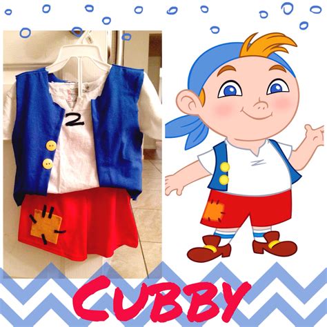 Cubby No Sew Costume For Jake And The Neverland Pirates Birthday