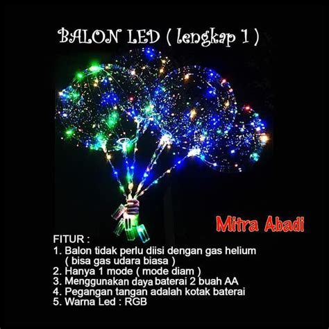 Jual Produk Terlaris Balon Led Rgb Lengkap Bobo Led Balon Lampu