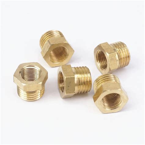 Brass Reducer 14 Bsp Male To 18 Bsp Female Thread Reducing Bush Adapter Fitting Gas Air