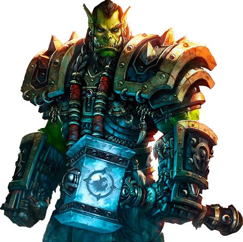 World Of Warcraft Thrall Close Up Transparent Png Stickpng