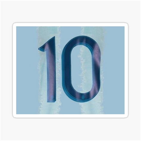 "Jersey number 10 iconic legendary blue" Sticker for Sale by Qrea ...