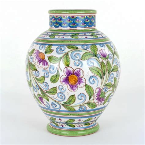 Vaso In Ceramica Siciliana Fatto A Mano Ceramiche Di Caltagirone