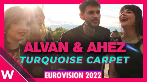 Alvan Ahez France Eurovision 2022 Turquoise Carpet Opening