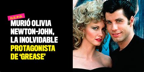 Muri Olivia Newton John La Inolvidable Protagonista De Grease