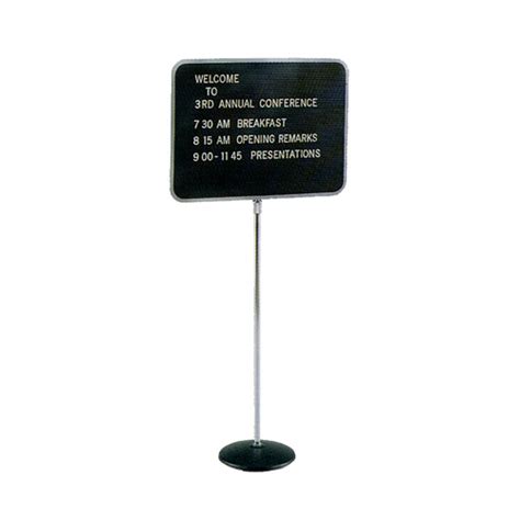 Quartet® Adjustable Single Pedestal Magnetic Letter Boards Us Markerboard