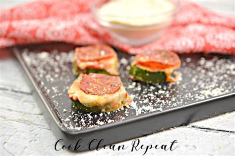 Keto Zucchini Pizza Bites Cook Clean Repeat