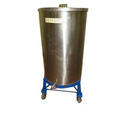 Silver Chemicals Stainless Steel Storage Tank Steel Grade Ss