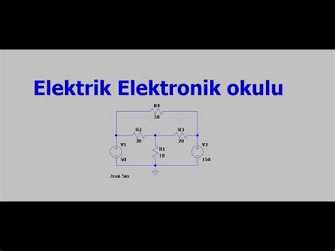 Elektrik Elektronik M Hendisli I Giri Dersi Elektroteknik D M