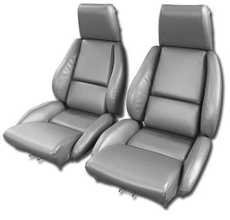 Mounted Leather Like Vinyl Seat Covers Gray Standard For 1984 87