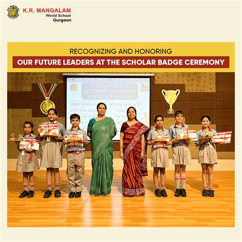 Scholar Badge Ceremony was organized for the academic year 2022-23 - K.R Mangalam