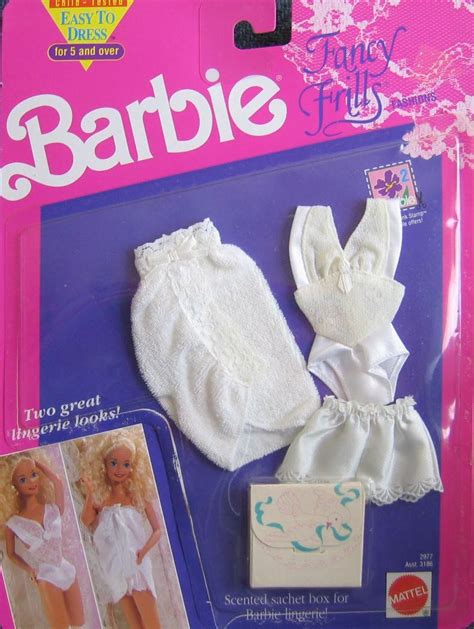 Barbie Fancy Frills Fashions Lingerie Sachet Easy To Dress