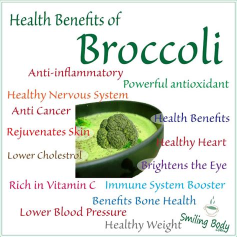 Health Benefits of Broccoli - Smiling Body